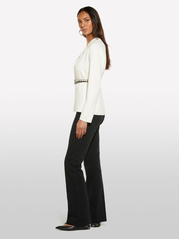 Calças flare fit preto - calças flare para mulher - Preto | Sisley image number 2